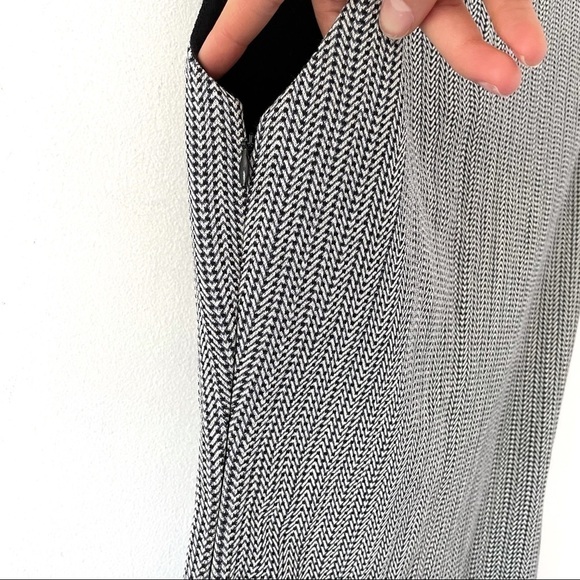 NWT Reiss Marte Textured Jersey Dress White / Blue - Picture 6 of 9